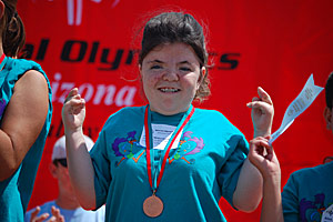 Jackie Wittenburg with her winning medal
