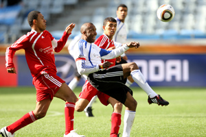 Players at the Unity Cup in South Africa keep their eyes on the ball as it sails through the air